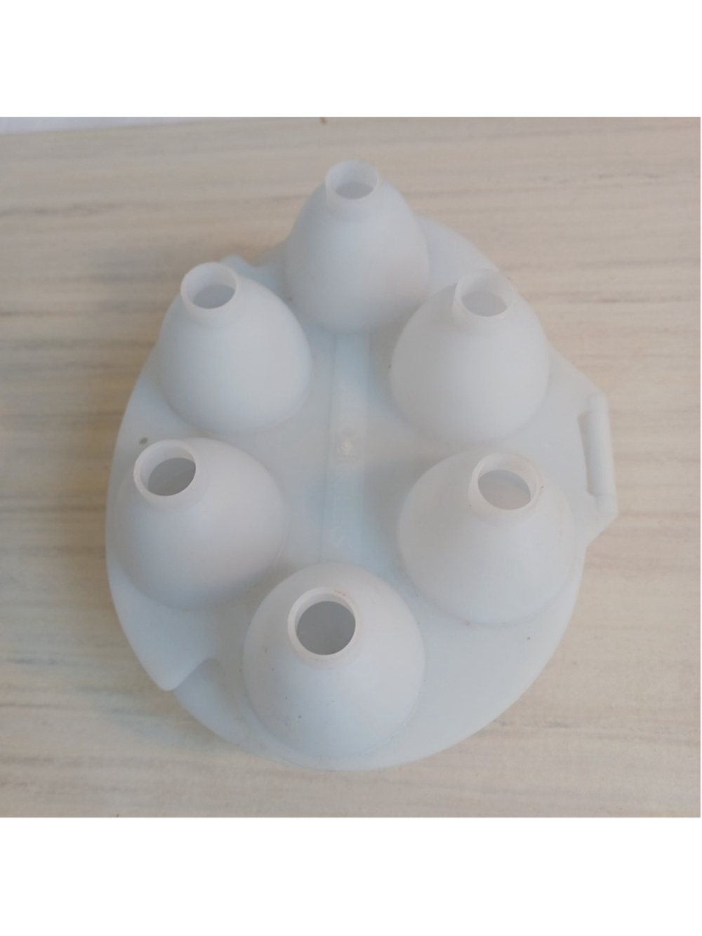 Jello Egg Mold Light Blue Plastic